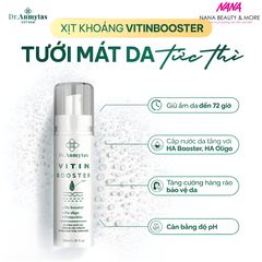 Xịt Khoáng Cấp Ẩm Vitin Booster DR.ANMYTAS 100ML - Giữ Ẩm 72 Giờ, Làm Dịu Da, Phục Hồi Làn Da Nhạy Cảm, Tươi Mát, Căng Bóng