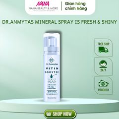 Xịt Khoáng Cấp Ẩm Vitin Booster DR.ANMYTAS 100ML - Giữ Ẩm 72 Giờ, Làm Dịu Da, Phục Hồi Làn Da Nhạy Cảm, Tươi Mát, Căng Bóng