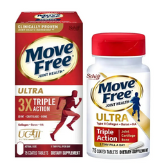 Viên bổ khớp Schiff Move Free Ultra 3X Triple Action 75 viên - Hỗ trợ sức khỏe sụn, xương, tăng cường linh hoạt và giảm đau nhức
