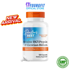 Viên Uống Betaine HCL Pepsin Gentian Bitters NOW Hỗ Trợ Hệ Tiêu Hoá Khoẻ Mạnh (Hộp 120 viên) - YoungFit