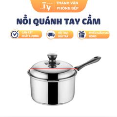 Nồi Quánh Inox Tay Cầm Chắc Chắn - Dụng Cụ Nhà Bếp Chất Lượng Cao Cho Mọi Giai Điệu Nấu Nướng (TV1289)