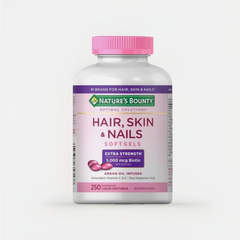 Viên Uống Đẹp Da Tóc Móng Nature’s Bounty Hair Skin Nails 250 Viên - Bổ Sung Biotin, Vitamin C, E & Collagen Giúp Làm Đẹp Từ Bên Trong