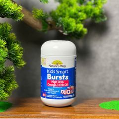 Viên uống Nature’s Way Kids Smart Bursts DHA Omega-3 - Hỗ trợ phát triển não bộ và sức khỏe mắt cho trẻ em (60 viên)