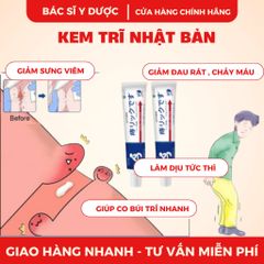 Kem Bôi Trĩ Nhật Bản - Giảm Ngứa Đau Rát, Co Búi Trĩ Nhanh Chóng, Chăm Sóc Da, Phù Hợp Cho Người Bị Trĩ Và Táo Bón