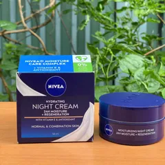  Kem dưỡng ẩm ban đêm NIVEA Hydrating Night Cream 24H Moisture + Regeneration  377512