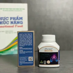 Viên Uống Bổ Phổi Vitatree Lung Detox 60 Viên - Hỗ Trợ Hô Hấp, Thải Độc Phổi Từ Thảo Dược Thiên Nhiên, Giảm Ho, Tăng Cường Miễn Dịch