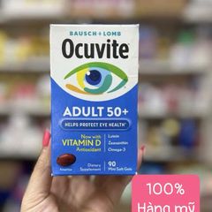 Viên uống bổ mắt Ocuvite Adult 50+ 90 viên - Bảo vệ thị lực cho người lớn tuổi với Lutein và Omega-3