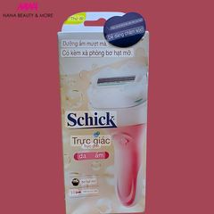 Bộ Dao Cạo SCHICK Intuition Moist Skin - Máy Cạo Lông Cao Cấp Nhật Bản, Dưỡng Ẩm Da Với Bơ Hạt Mỡ & Dầu Jojoba