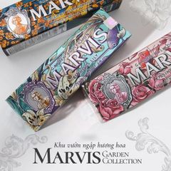 Kem Đánh Răng Marvis Garden Collection - Hương Hoa Kissing Rose 75ml, Bảo Vệ Răng Miệng, Hơi Thở Thơm Mát, Sản Phẩm Xuất Xứ Ý