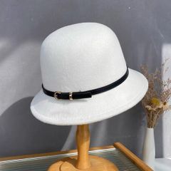 Mũ Dạ Nỉ Nữ Giữ Ấm Mùa Đông - Thiết Kế Thời Trang Cao Cấp, Dây Điều Chỉnh, Nhiều Màu Sắc
