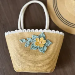 Túi Cói Xách Tay Mini Kèm Nón Rộng Vành - Phụ Kiện Đi Biển Vintage Cho Nữ, Dễ Phối Đồ, Thân Thiện Với Môi Trường