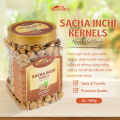 Nhân Hạt Sachi Millinuts - Hạt Sachi Nguyên Chất Giòn Rụm Bùi Béo Dinh Dưỡng Lành Mạnh 500g, Món Ăn Vặt Tự Nhiên