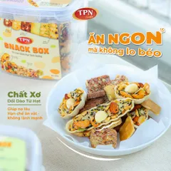 TPN Foods Snack Box – Bánh Hạt Dinh Dưỡng Cao Cấp 10 Loại Giòn Ngon Bổ Dưỡng - Hộp 400g/650g