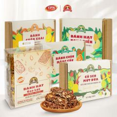 Bánh Hạt Hỗn Hợp Dinh Dưỡng Mama's Food – Snack Healthy Giòn Tan, Vị Đa Dạng (Gừng, Matcha, Chocolate, Xoài) - Tiện Lợi Mang Đi