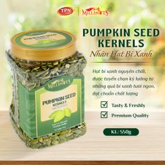 Nhân Hạt Bí Xanh Millinuts 550g - Snack Tự Nhiên Giòn Rụm, Bùi Béo, Giàu Dinh Dưỡng, Thích Hợp Cho Người Ăn Chay Và Kiêng Ăn