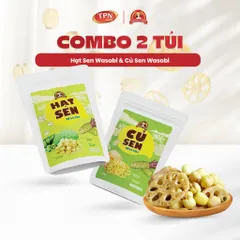 Snack Sen Wasabi Mama's Food - Đặc Sản Giòn Rụm Củ Sen và Hạt Sen Sấy - Hương Vị Độc Đáo Và Ngon Ngay Túi 100g/150g