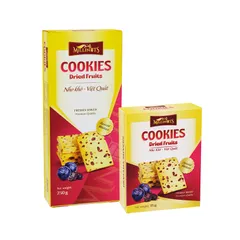 Cookies Dried Fruits Nho Khô Việt Quất bánh nướng cao cấp vị ngọt thanh và chua dịu 90g/180g