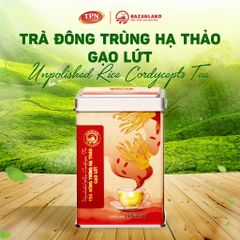 Trà Đông Trùng Hạ Thảo Gạo Lứt Bazanland - Hộp 15 Túi Lọc 3g - Đặc Sản Cao Nguyên, Hỗ Trợ Sức Khỏe, Vị Bùi Ngọt Thư Giãn