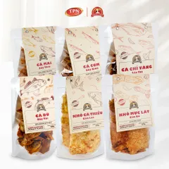 Hải Sản Đặc Sản Sấy Mama's Food - Giòn Rụm Hào Hứng, Vị Đậm Đà Từ Biển Cả - Snack Gói Zip Tiện Lợi 125g/200g/300g