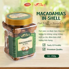 Hạt Mắc Ca Nguyên Vỏ Millinuts - Giòn Rụm, Dinh Dưỡng Cao, 450g - Thực Phẩm Tự Nhiên Dành Cho Gia Đình Và Văn Phòng