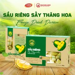 Sầu Riêng Sấy Thăng Hoa Bazanland - Đặc Sản Cao Nguyên Ngọt Ngào, Béo Ngậy - Snack Tự Nhiên Hộp 35g/65g
