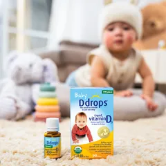 Vitamin D3 Baby Ddrops 90 giọt 400UI 2,5ml - Bổ sung vitamin D tự nhiên cho trẻ sơ sinh, hỗ trợ phát triển xương và hệ miễn dịch