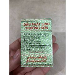 Dầu xoa bóp Phật Linh Trường Sơn 5ml - Giảm đau, cảm lạnh, say tàu xe, hỗ trợ thư giãn, hàng Việt Nam chất lượng cao