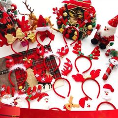 Mũ Noel và Cài Tóc Giáng Sinh Dễ Thương Cho Bé - Phụ Kiện Trang Trí Lễ Hội, Thích Hợp Dự Tiệc và Biểu Diễn
