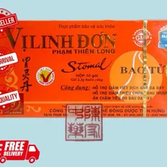 Vi Linh Đơn PTL - Hỗ Trợ Tiêu Hóa Tự Nhiên, Giảm Đau Dạ Dày, Hỗ Trợ Acid Dạ Dày, Hộp 10 Gói