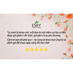 Túi Thơm Hạt Gỗ ESKY Aroma Garden - Khử Mùi Tự Nhiên, Treo Ô Tô & Tủ Quần Áo, Dùng Kèm Tinh Dầu Thiên Nhiên, Gỗ Pơ Mu Sang Trọng