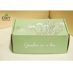 Hộp Quà Cao Cấp ESKY AROMA GARDEN - Hộp Giấy Đựng Quà Sang Trọng (15x25x10cm) kèm Giấy Rơm - Quà Tặng Ý Nghĩa cho Mọi Dịp Lễ