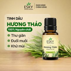 Combo CALM Tinh Dầu Nguyên Chất ESKY AROMA GARDEN - Hương Thảo, Quế, Sả Chanh 3x10ml - Thư Giãn, Tập Trung, Đuổi Muỗi, Làm Sạch Không Khí