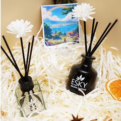 Set Quà Tặng Tinh Dầu Khuếch Tán Cắm Que ESKY AROMA GARDEN - Quà Tặng Ý Nghĩa Sinh Nhật Nam Nữ, Tạo Hương Thơm Thư Giãn 20/11