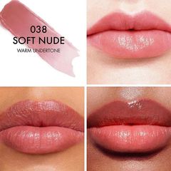 Son Dưỡng Dior Addict Lip Glow 038 Soft Nude - Son Dưỡng Môi Màu Hồng Tự Nhiên, Dưỡng Ẩm và Đẹp Mềm Mại, Hàng Chính Hãng Pháp