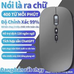 Chuột AI Thông Minh A7 Bluetooth & 2.4G, Dịch Giọng Nói & Văn Bản Hỗ Trợ 120 Ngôn Ngữ