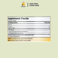 Viên uống Dầu cá Kirkland Signature Fish Oil 1000mg 400 viên - Tăng cường trí nhớ, bảo vệ tim mạch, hàng nhập khẩu Mỹ