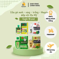 Dầu Gió Eagle Brand Medicated Oil Xanh, Vàng, Trắng - Chăm Sóc Cá Nhân, Giảm Đau, Sản Phẩm Chính Hãng Singapore, Hàng Nội Địa Mỹ
