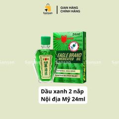Dầu Gió Eagle Brand Medicated Oil Xanh, Vàng, Trắng - Chăm Sóc Cá Nhân, Giảm Đau, Sản Phẩm Chính Hãng Singapore, Hàng Nội Địa Mỹ