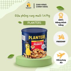 Đậu Phộng Rang Muối Planters 1.47kg - Snack Giòn Bùi, Healthy, Nguyên Chất Mỹ, Snack Ăn Vặt Thơm Ngon