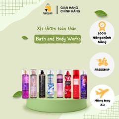 Xịt thơm toàn thân Bath & Body Works 236ml - Mùi hương quyến rũ Dark Kiss, A Thousand Wishes, Cherry Blossom và nhiều loại khác, chính hãng Mỹ