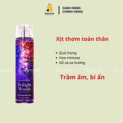 Xịt thơm toàn thân Bath & Body Works 236ml - Mùi hương quyến rũ Dark Kiss, A Thousand Wishes, Cherry Blossom và nhiều loại khác, chính hãng Mỹ