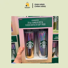 Bộ 2 Ly Giữ Nhiệt Starbucks 24oz (710ml) - Chất Liệu Tritan Bền Bỉ, Giữ Lạnh Hiệu Quả - Sản Phẩm Nội Địa Mỹ