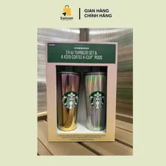 Bộ 2 Ly Giữ Nhiệt Starbucks 24oz (710ml) - Chất Liệu Tritan Bền Bỉ, Giữ Lạnh Hiệu Quả - Sản Phẩm Nội Địa Mỹ