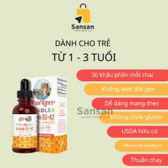 Xịt Dưỡng Vitamin D3 K2 Hữu Cơ Mary Ruth's 30ml - Tăng Cường Miễn Dịch và Phát Triển Chiều Cao cho Trẻ Em