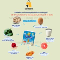 Sữa bột PediaSure Grow & Gain hương Vanilla 400g - Dinh dưỡng cho trẻ từ 2 - 13 tuổi, hỗ trợ tăng trưởng chiều cao và cân nặng