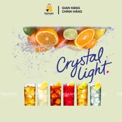 Bột Pha Nước Trái Cây Không Đường Crystal Light Mix 4 Vị - 60 Gói, Thơm Ngon, Giàu Vitamin - Thích Hợp Với Chế Độ Ăn Keto