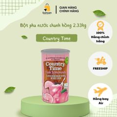 Bột Pha Nước Chanh Hồng Country Time Pink Lemonade 2.33kg - Hương Vị Tươi Mát, Không Chất Bảo Quản, Lý Tưởng Cho Gia Đình, Ngày Hè