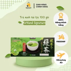 Trà xanh túi lọc Kirkland Signature Sencha & Matcha 100 gói - Trà xanh Nhật Bản, hỗ trợ giảm cân, thanh lọc cơ thể, nhập khẩu Mỹ.