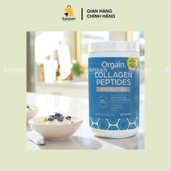 Bột Collagen Peptides Orgain Probiotics 726g - Hỗ Trợ Sức Khỏe Da Tóc Móng, Không Hương Vị, Dễ Dàng Kết Hợp Với Thức Ăn