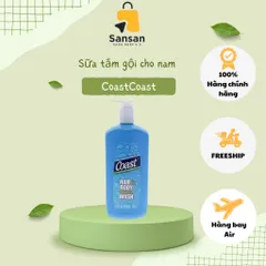 Sữa Tắm Gội 2-In-1 Coast Classic Cho Nam 946ml - Hương Thơm Cổ Điển, Làm Sạch Tóc và Da, Dưỡng Ẩm Lâu Dài, Tự Tin Cả Ngày